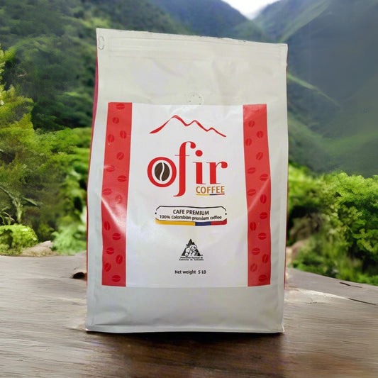 Ofir Premium Colombian Whole Bean Coffee 5LB