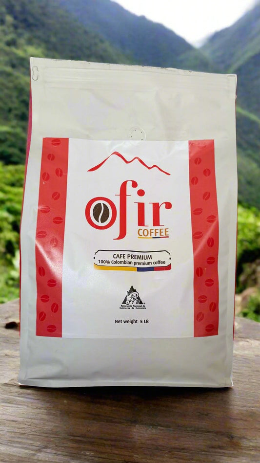 Ofir Premium Colombian Whole Bean Coffee 5LB